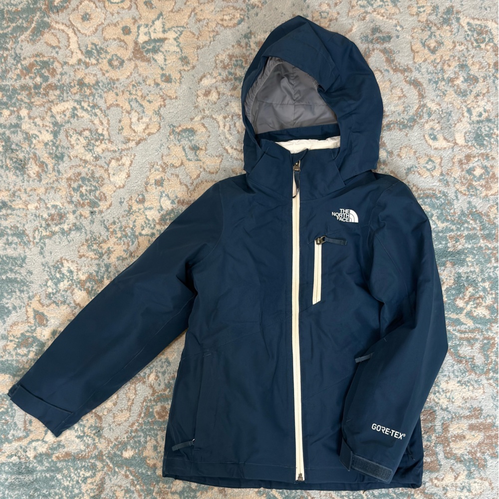 The North Face Kids 3 in 1 Triclimate Jacket. snow & Raincoat Dark teal & White